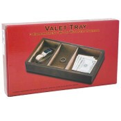 Wholesale - 3-COMP BROWN WOODEN VALET TRAY ORGANIZER C/P 24, UPC: 028672734405